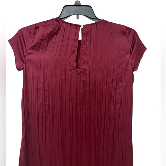 Madewell Red Pleated Halter Maxi Gown Size XS - Picture 6 of 8